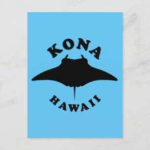 Manta Ray Diving i Kona, Hawaii Vykort