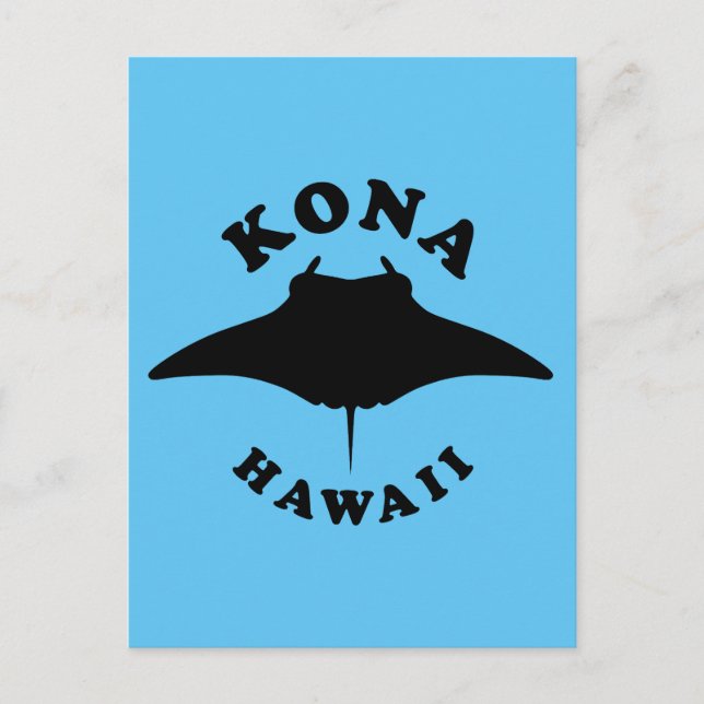 Manta Ray Diving i Kona, Hawaii Vykort (Framsida)