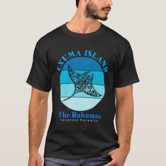 Manta Ray Exuma Island Bahamas Ocean T Shirt