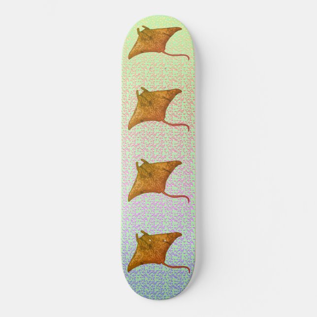 Manta Ray Flames Skateboard (Framsida)