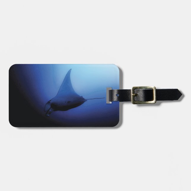 Manta Ray Luggage Tag Bagagebricka (Horisontell Framsida)