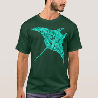 Manta Ray Maori Tribal Tattoo T Shirt