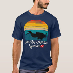 Manta Ray Night Dive Hawaii Diving T Shirt