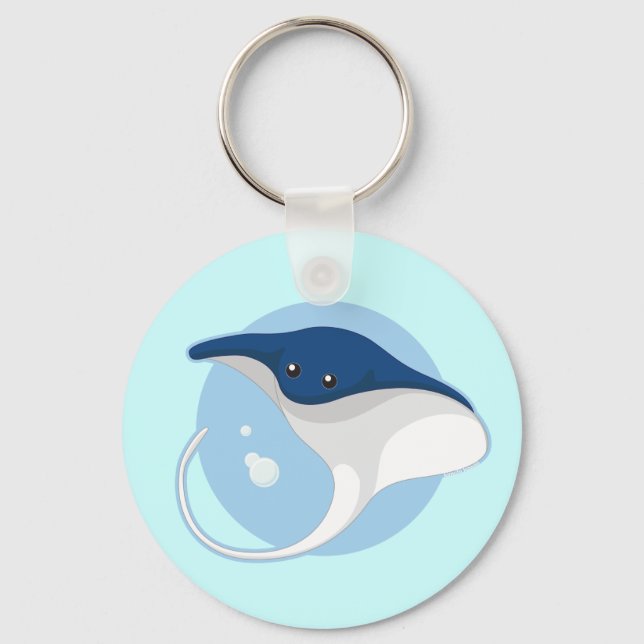 Manta Ray Nyckelring (Framsida)