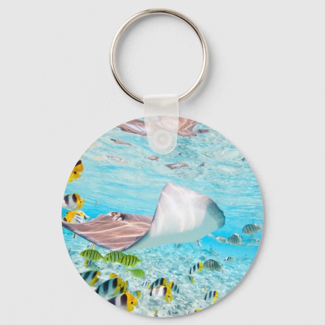 Manta Ray Nyckelring (Framsida)