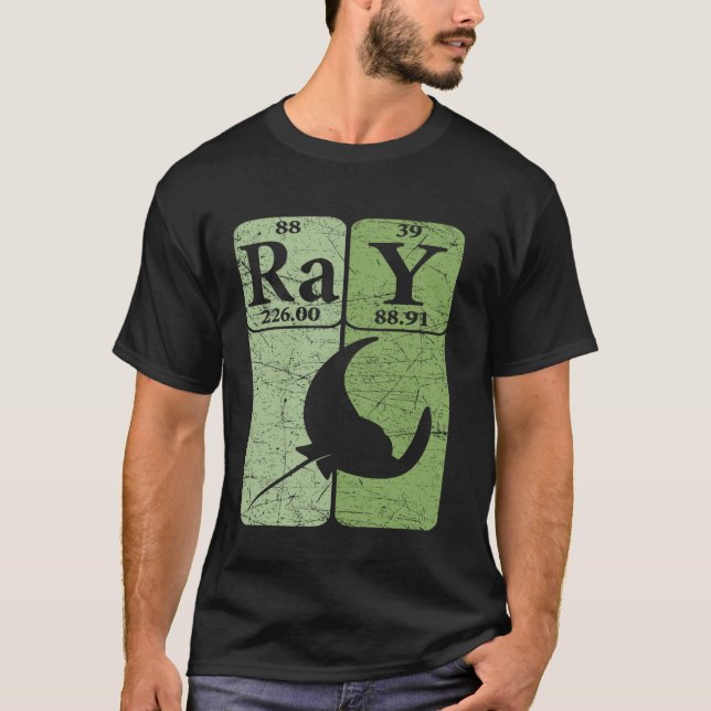 Manta Ray Periodiska Tabell Element Stingray T Shirt (Framsida)