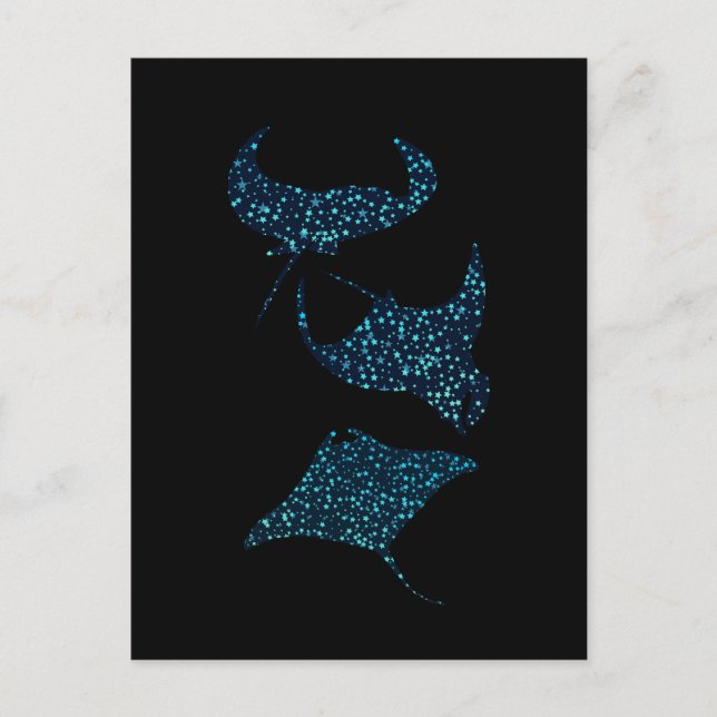 Manta Ray Postcard Vykort (Framsida)