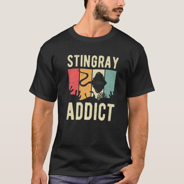 Manta Ray Stingray Addict Stingray T Shirt (Framsida)