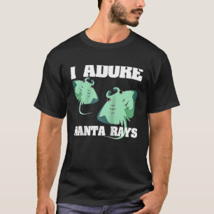 Manta Ray Stingray Fish Ocean Biolog Mantas Rag T Shirt