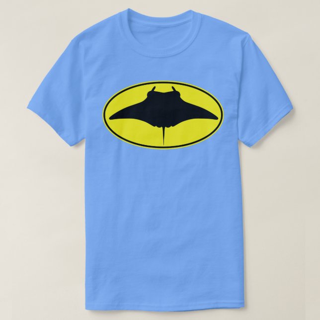 Manta Ray Stingray Logotyp T Shirt (Design framsida)