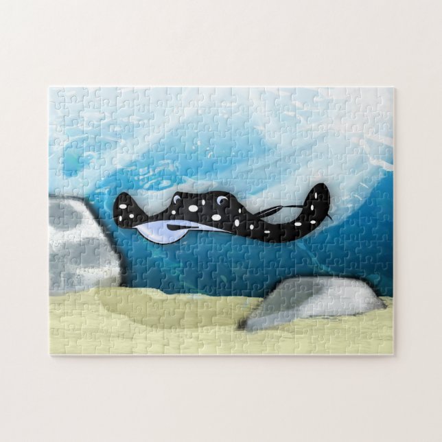 Manta Ray (Stingray) Puzzle Pussel (Horisontell)