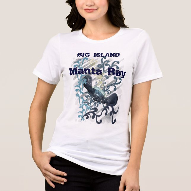 Manta Ray T-shirt I Triblend-tyg (Framsida)
