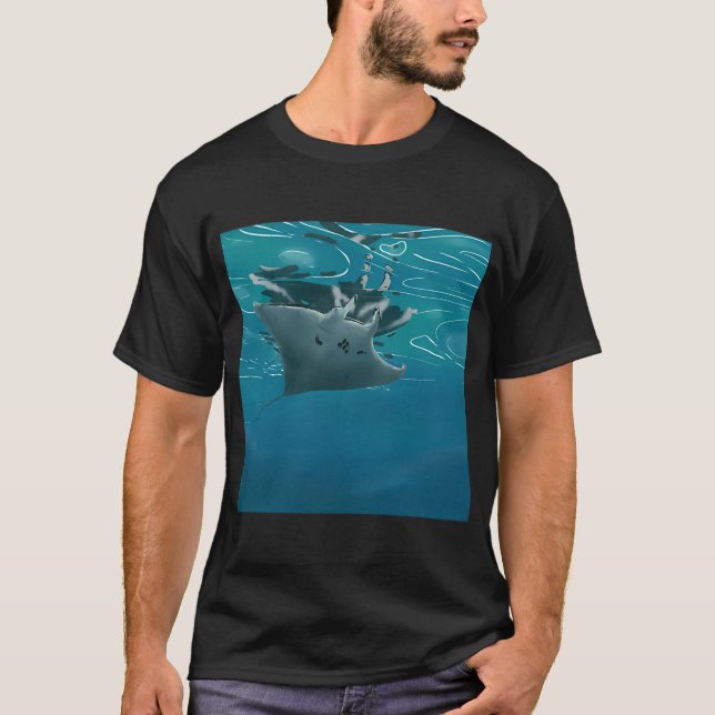 Manta Ray yaR atnaM T Shirt (Framsida)