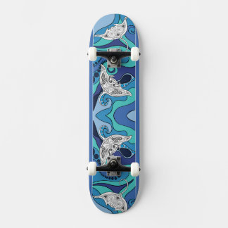 Manta Rays i Paradise Mini Skateboard Bräda 18,5 Cm