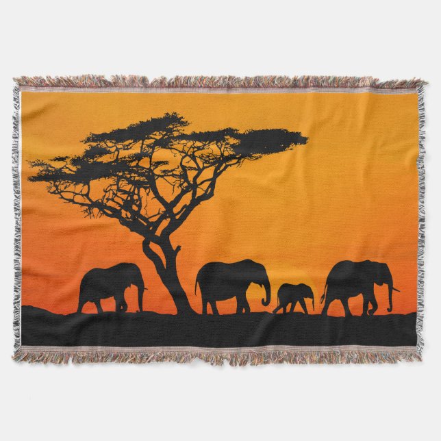 manta sabana africana, African savanna blanket Mysfilt (Framsidan)
