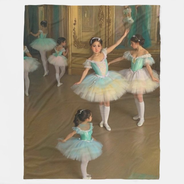 Manta Sherpa Bailarinas esperando para actuar Fleecefilt (Framsidan)