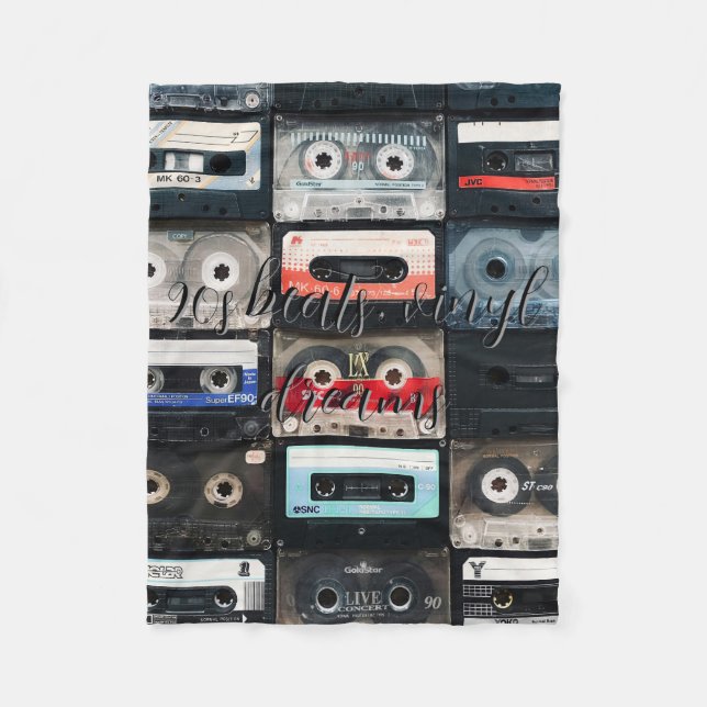 Manta vinilo 90s fleecefilt (Framsidan)