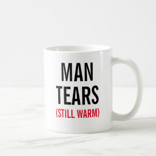 Mantårar stillar varmt kaffemugg