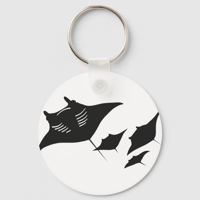 mantarochen manta ray dyka tauchen taucher nyckelring (Framsida)