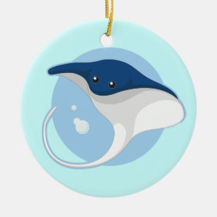 Mantastråle Julgransprydnad Keramik