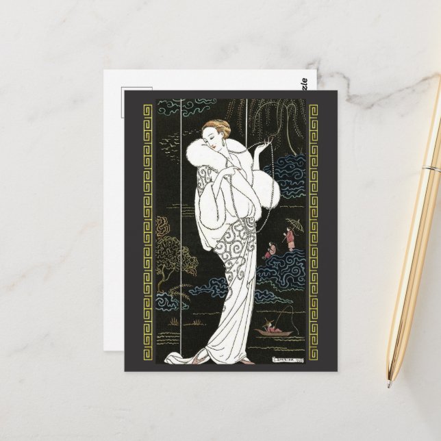 Manteau de velours (1913) vykort (Fram/Back In Situ)