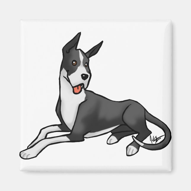 Mantel Hund Magnet (Framsidan)