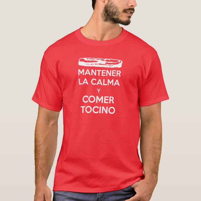 Mantener LaCalma y person som är på väg att bli T-shirt (Framsida)