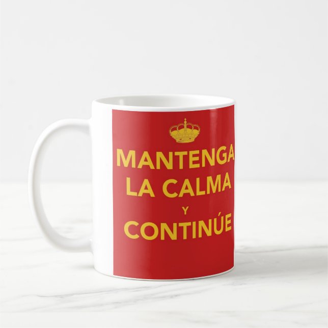 Mantenga La Calma y Continúe Kaffemugg (Vänster)