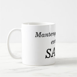 mantengan la calma kaffemugg
