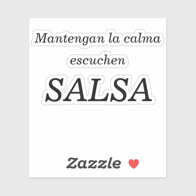 Mantengan la calma klistermärken (Ark)