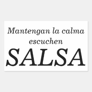 mantengan la calma rektangulärt klistermärke