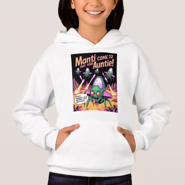 Manti Aliens kidnappningsfest! Defender Arkad '81 T Shirt (Framsida)