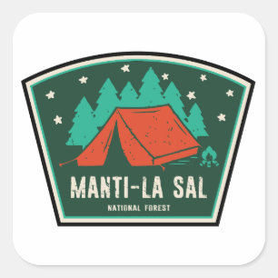Manti-La Sal National Forest Camping Fyrkantigt Klistermärke