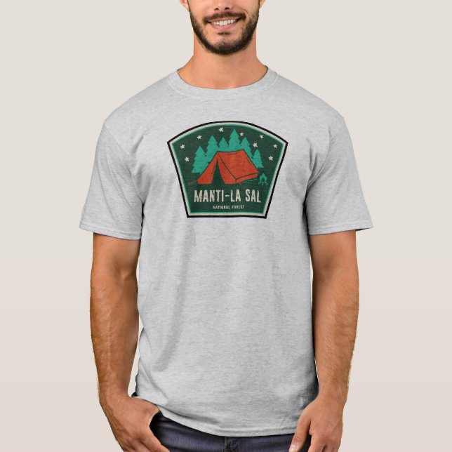 Manti-La Sal National Forest Camping T Shirt (Framsida)