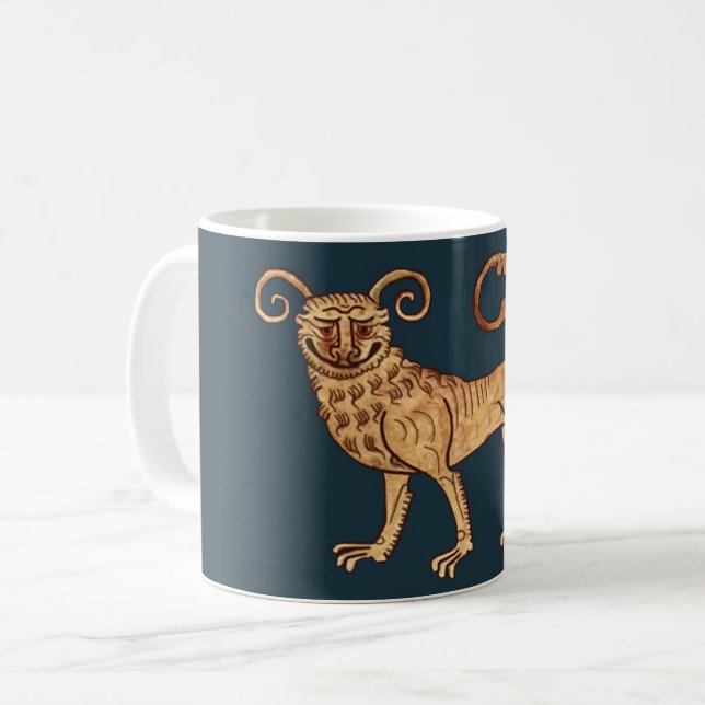 Manticore på Blue Coffee Mugg (Framsida vänster)
