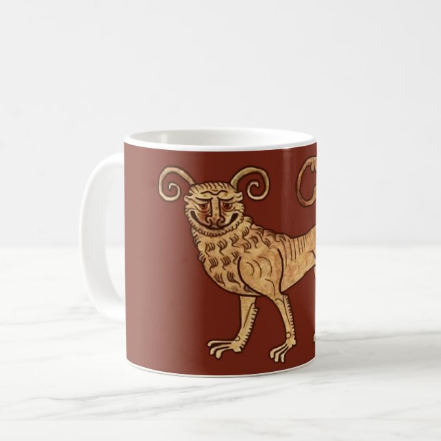 Manticore på Red Coffee Mugg (Framsida vänster)