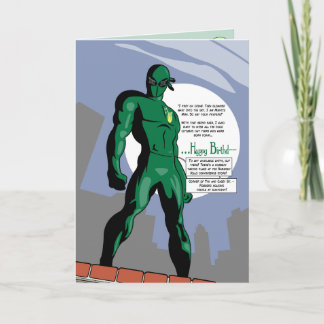 Mantis Man Birthday Card Kort