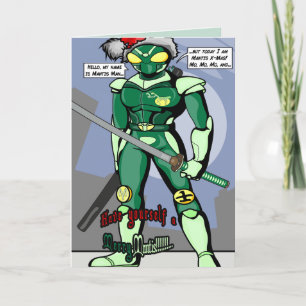 Mantis Man - Glad Mantis-kort Helgkort