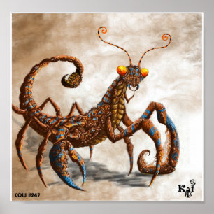 Mantis Scorpion Poster