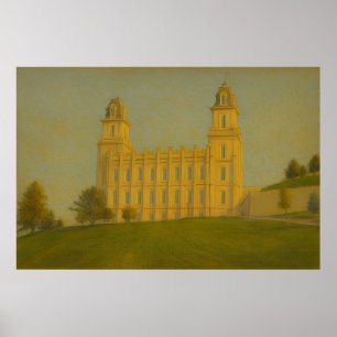 MantiUtah Temple Painting™ LDS Wall Art Poster