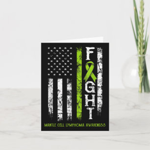 Mantle Cell Lymphoma Warrior US Flagga Kort