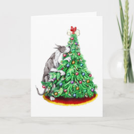 Mantle för julgransmål för great dane helgkort