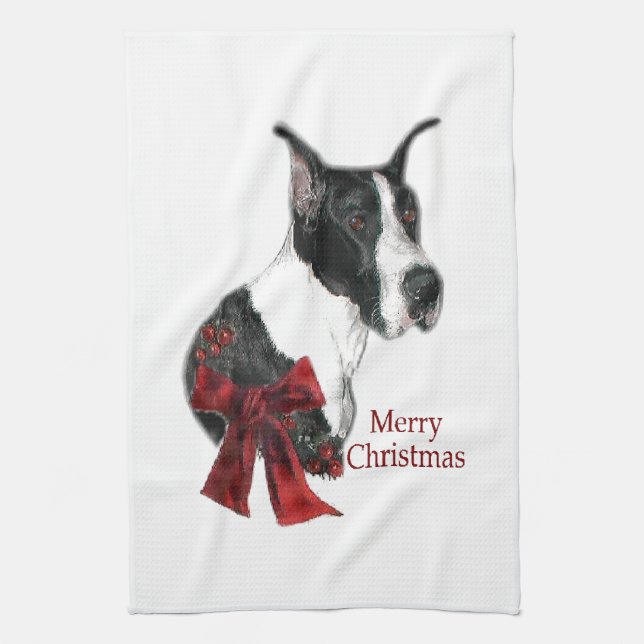 Mantle Great dane jul Kökshandduk (Vertikal)