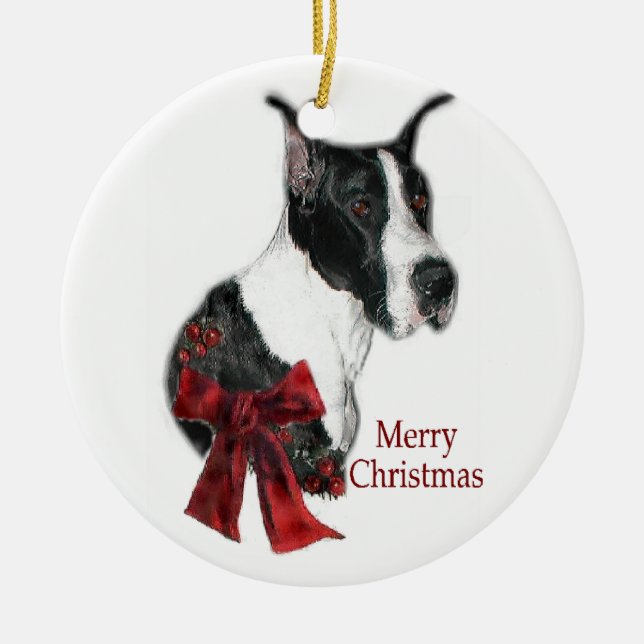 Mantle Great dane julklappar Ornament (Framsidan)