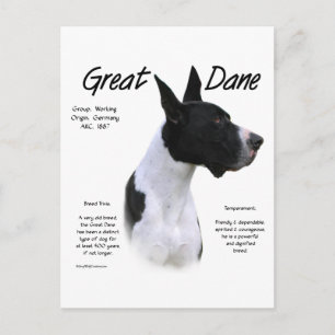 Mantle Great dane Möte rasen Vykort