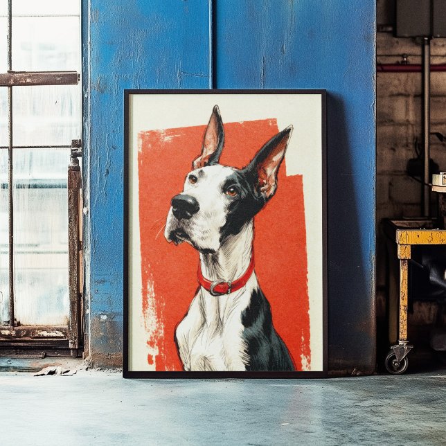 Mantle Great Dane Poster Print Wall Art (Skapare uppladdad)