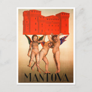 Mantova, Italien Vintage resor vykort