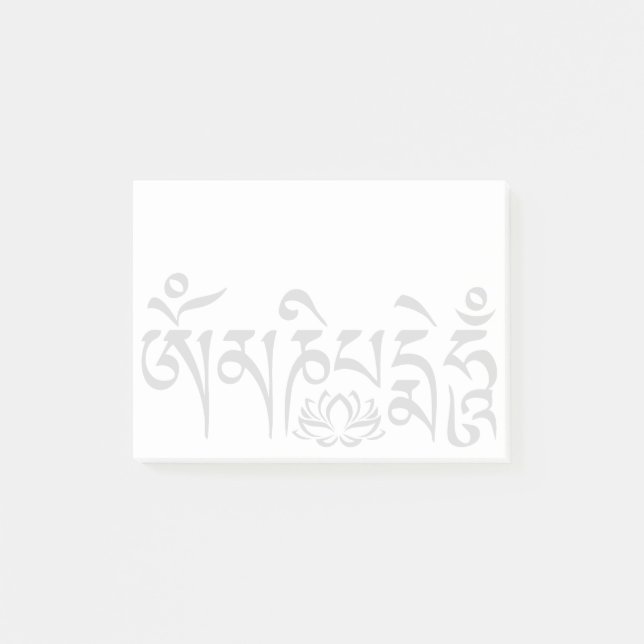Mantra Black Script Post-it Block (Framsida)
