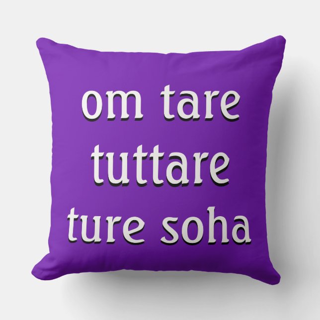Mantra: om tara tuttare ture soha kudde (Framsida)