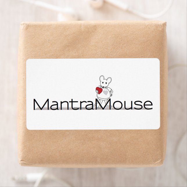 MantraMouse® Logotyp Stickers Fraktsedel (Insitu)